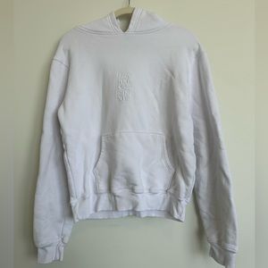 Frankie’s Bikinis white hoodie